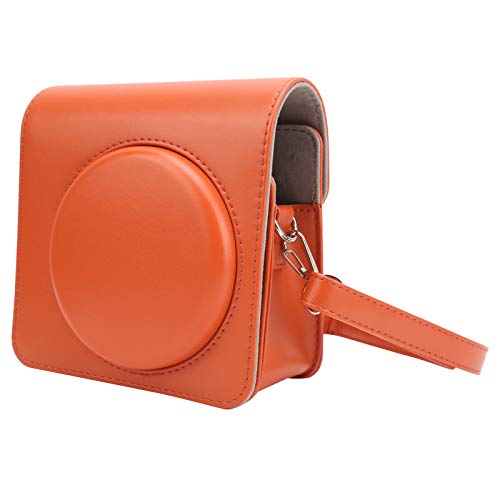11 Hülle Orange/Blau/Weiß PU Kameratasche Schutzhülle für Instax SQUARE SQ1 Kameratasche mit Schultergurt und verstellbarer Metallschnalle (Orange) von Wakects
