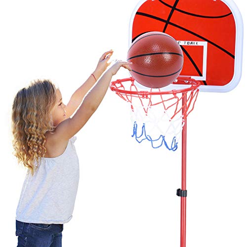 Höhenverstellbares Basketball-Ständersystem für, Hochwertige Materialien, Einfach zu Montieren, Geeignet für Außen- und Innenaufnahmen von Wakects