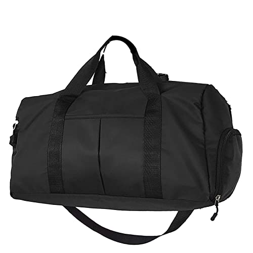 Reisetasche Sporttasche aus schwarzem Oxford-Gewebe mit großem Fach für den Alltag von Wakects