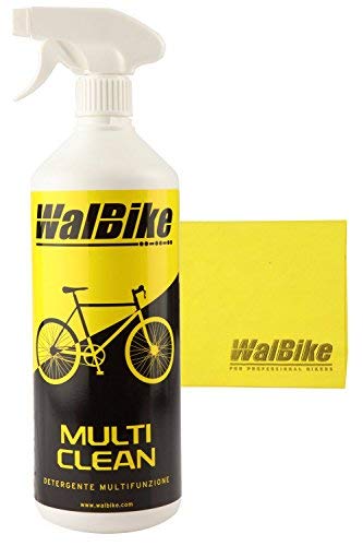WALBIKE CLEAN Pflegeset Reiniger zum Reinigen des Fahrrades ohne Nachwischen mit Mikrofaser-Reinigungstuch für das Fahrrad. von WALBIKE