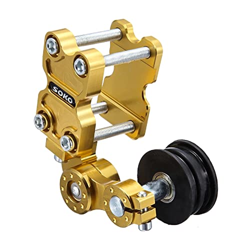 Wallfire Motorrad-Kettenspanner-Einstellvorrichtung-Rollenkettenspanner (Color : Gold) von Wallfire