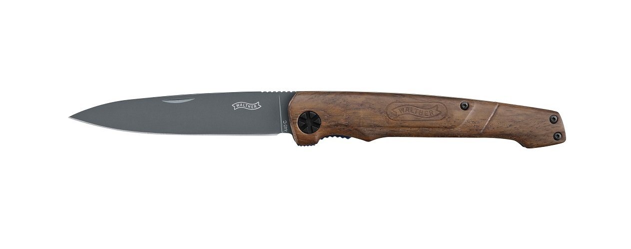 Walther Arms Taschenmesser Walther Messer 'Blue Wood' - Walnussholz BWK 1 von Walther Arms