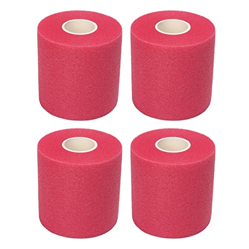 4PCS Fitness Bandage PU Sponge Strong Stretchability High Flexibility Elasticity Good Air Permeability Athletic Wrap for Fitness Football Green (Red) von Wamsound