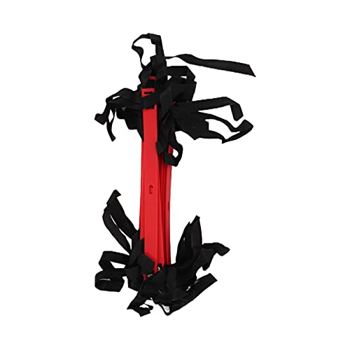 Wamsound 7 m Lange Agility-Geschwindigkeitsleiter mit 14 Sprossen für Fitness-Fußball-Fußball-Geschwindigkeitsleiter-Ausrüstung (red) von Wamsound