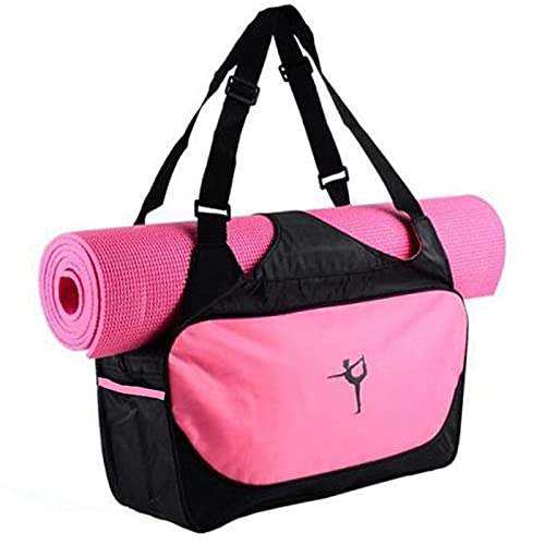 WanShi Yoga-Tasche, Reisetasche, Kapazität Yogamatte, Rucksack, Turnbeutel, Yogatasche, Rosa von WanShi