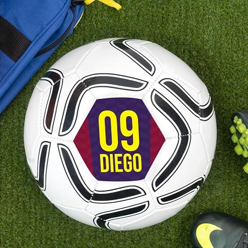 Wanapix | Personalisierter Fußball | Fußbälle mit Name und Nummer | Football Ball | Barcelona von Wanapix