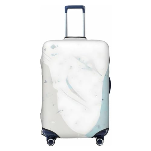 Cosmic Saturn Reisegepäckhülle für 45,7-81,3 cm (18-32 Zoll) Gepäck, waschbar, kratzfeste Gepäckabdeckung, Blaue und weiße Kunst, L von WapNo