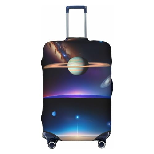 Cosmic Saturn Reisegepäckhülle für 45,7-81,3 cm (18-32 Zoll) Gepäck, waschbar, kratzfeste Gepäckabdeckung, Cosmic Saturn, L von WapNo
