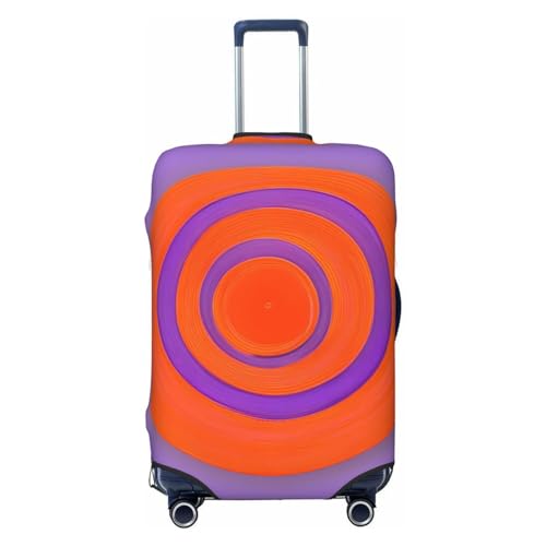 Dragon King Reisegepäckhülle für 45,7 - 81,3 cm (18-32 Zoll) Gepäck, waschbar, kratzfeste Gepäckabdeckung, Orange Circle Center, L von WapNo