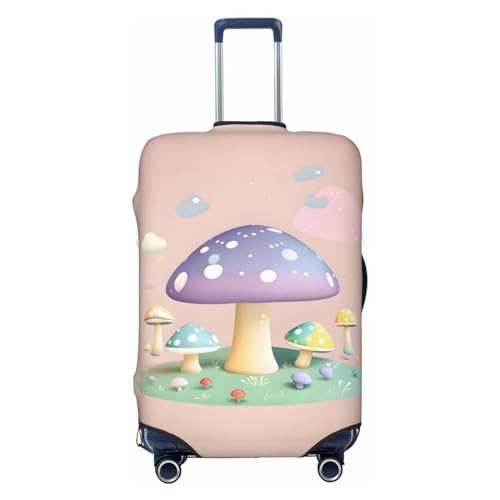 Dreamy Little Mushroom Reisegepäckhülle für 45,7-81,3 cm (18-32 Zoll) Gepäck, waschbar, kratzfeste Gepäckabdeckung, Cartoon-Pilz, M von WapNo