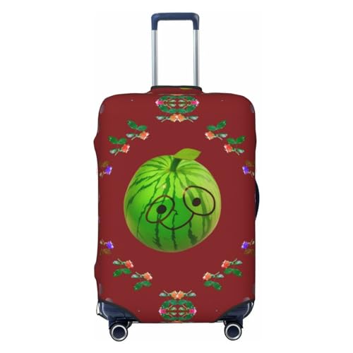 Einfarbige Reisegepäckhülle für 45,7 - 81,3 cm Gepäck, waschbar, kratzfeste Gepäckabdeckung, Hellgrün, Big Eye Wassermelone, L von WapNo