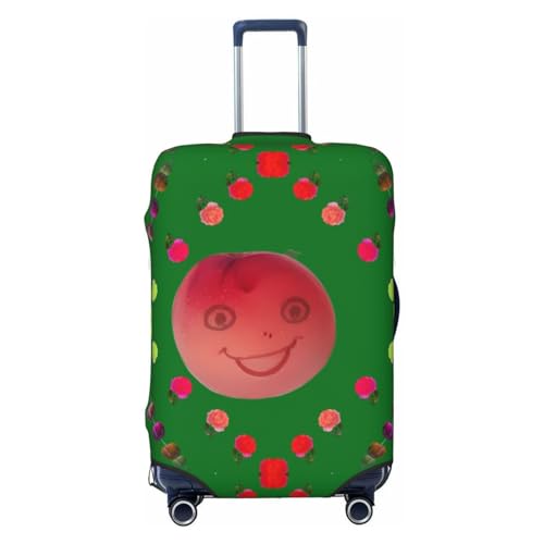 Einfarbige Reisegepäckhülle für 45,7 - 81,3 cm Gepäck, waschbar, kratzfeste Gepäckabdeckung, Hellgrün, Smiling Red Peaches, L von WapNo