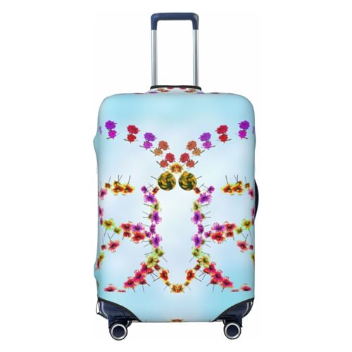 Gepäckabdeckung mit Rettichblumen-Motiv, für 45,7 - 81,3 cm (18-32 Zoll) Gepäck, waschbar,, Schmetterlingsförmige Blume, S von WapNo