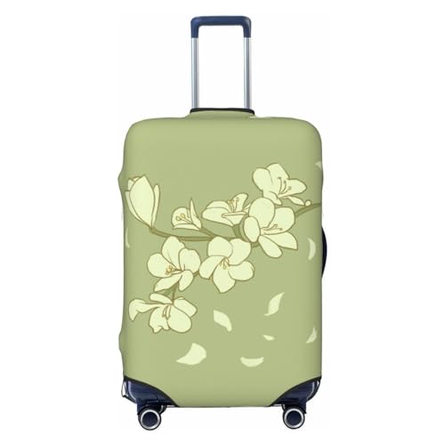 Geteilte Pfirsichblüten Reisegepäckhülle für 45,7-81,3 cm Gepäck, waschbar, kratzfeste Gepäckabdeckung, Cartoon-Begonie, XL von WapNo