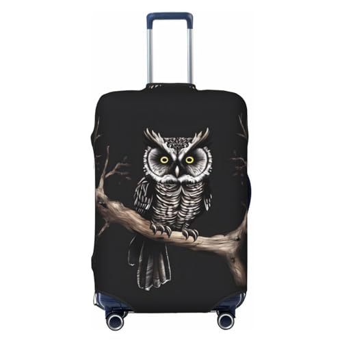 Reisegepäckhülle für 45,7 - 81,3 cm (18-32 Zoll) Gepäck, waschbar, kratzfeste Gepäckabdeckung, Late Night Owl, XL von WapNo