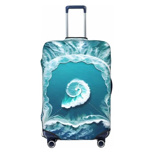 Reisegepäckhülle für 45,7 - 81,3 cm (18-32 Zoll) Gepäck, waschbar, kratzfeste Gepäckabdeckung, Sea of Love, S von WapNo