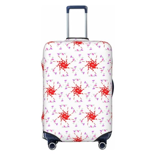 Reisegepäckhülle mit 8-Wege-Rotation, für 45,7 - 81,3 cm (18-32 Zoll) Gepäck, waschbar,, Kleine Blumen zum Aufdrehen, L von WapNo