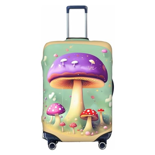 Reisegepäckhülle mit 8-Wege-Rotation, für 45,7 - 81,3 cm (18-32 Zoll) Gepäck, waschbar,, Purple Dream Mushroom, S von WapNo