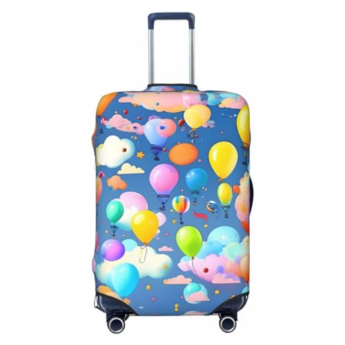 Treasure Maze Reisegepäckhülle für 45,7 - 81,3 cm (18-32 Zoll) Gepäck, waschbar, kratzfeste Gepäckabdeckung, Bunte Luftballons, XL von WapNo