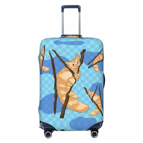 White Bear Reisegepäckhülle für 45,7-81,3 cm Gepäck, waschbar, kratzfeste Gepäckabdeckung, Cartoon Lemur, M von WapNo