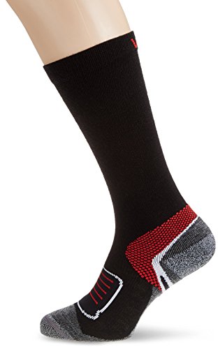 Wapiti Erwachsene Socken W07, Schwarz-Rot, 36-38 von Wapiti