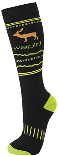 Wapiti Unisex Kinder Sokker Wk04 Socke, Schwarz, 31-34 EU von Wapiti