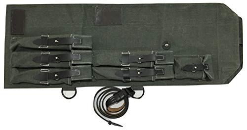 Warcraft Exports MP40 Schmeisser MP40 / MP40 SMG Carrying Bag Made of Linen and Leather (OD Green) von Warcraft Exports
