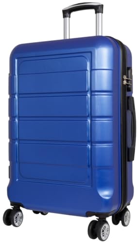 Warenhandel König Hartschalen Koffer Trolley Itzum - Farbe Blau - Gr. L von Warenhandel König