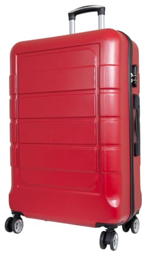 Warenhandel König Hartschalen Koffer Trolley Itzum - Farbe Rot - Gr. XL von Warenhandel König