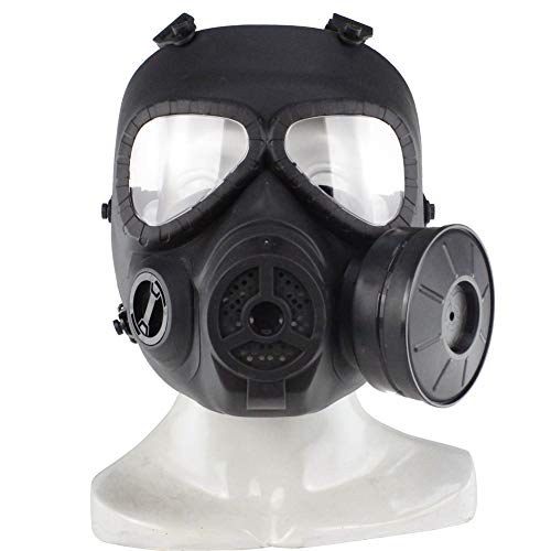 Airsoft Maske Taktische Paintball Maske Airsoft Schutzausrüstung Dummy Gasmaske mit Lüfter von WarmHeartting