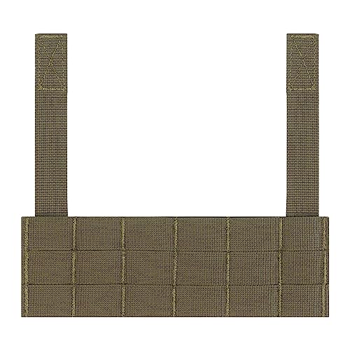 WarmHeartting Chest Rig MOLLE-Erweiterungsplatte, geeignet für taktisches Chest Rig D3CRM D3CRX Jagdwestenzubehör (Grün, L) von WarmHeartting