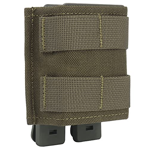 WarmHeartting MOLLE Magazinbeutel Einzelne Magazintasche Tasche Holster Aufbewahrung Nylon 7,62 mm Magazinhalter mit Magazinbeutel Zubehör von WarmHeartting