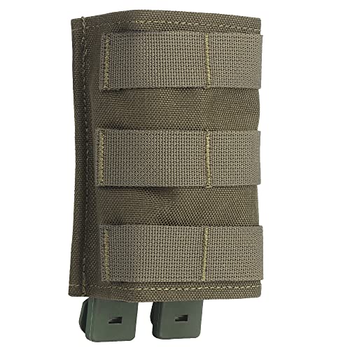 WarmHeartting MOLLE Magazinbeutel Einzelne Magazintasche Tasche Holster Aufbewahrung Nylon 7,62 mm Magazinhalter mit Magazinbeutel Zubehör von WarmHeartting