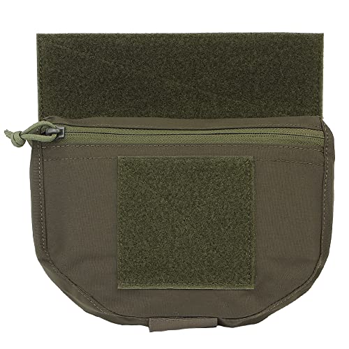 WarmHeartting Tactical Drop Dump Beutel mit Haken und Schlaufe Sub Bauchtragetasche Tasche zum Aufhängen Gebrauchstasche für Chest Rig, Grün von WarmHeartting