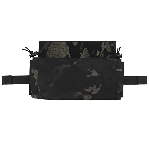 WarmHeartting Tactical Roll Up Dump Beutel IFAK Nylon Folding Storage Pocket Bag EMT Trauma Beutel Everyday Carry Erste-Hilfe-Tasche für Chest Rig, Camouflage von WarmHeartting