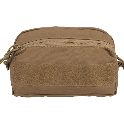 WarmHeartting Taktische CCS-Tasche im SS-Stil MKV Weste MOLLE-Befestigungs Tasche vorne Allzwecktasche gefüttert mit Loop Admin Pouch für Taktischer Ausrüstungs Gürtel Kummerbund Erweiterte von WarmHeartting