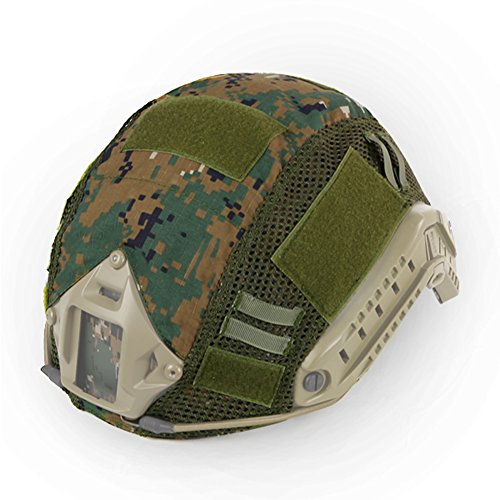 WarmHeartting Taktischer Helmüberzug Tarnung Fast Helmbezug Helm Abdeckung Airsoft Helm Zubehör von WarmHeartting