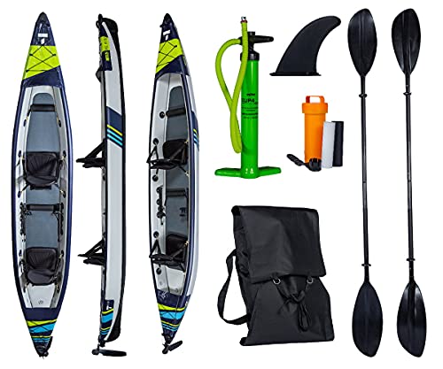 Wassersport TAHE 21 Kayak AIR Breeze Full HP PRO Inflatable Kanau Tourenkajak 3 Personen 473cm von Wassersport
