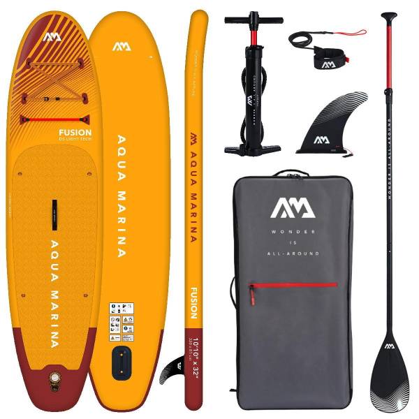 AQUA MARINA FUSION iSUP Board Set aufblasbar Stand Up Paddle Surfboard 330cm von WassersportEuropa