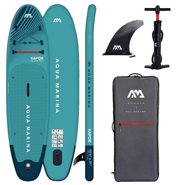 AQUA MARINA VAPOR 10.4 iSUP Board Set aufblasbar Stand Up Paddle Surfboard SU... von WassersportEuropa