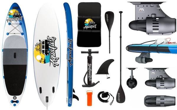 AQUALUST 10'6" SUP Board Stand Up Paddle Surf-Board BlueDrive S Power Fin Mot... von WassersportEuropa
