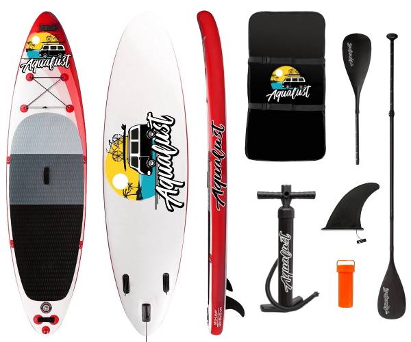 AQUALUST 10'6" SUP Board Stand Up Paddle Surf-Board aufblasbar Paddel ISUP 32... von WassersportEuropa