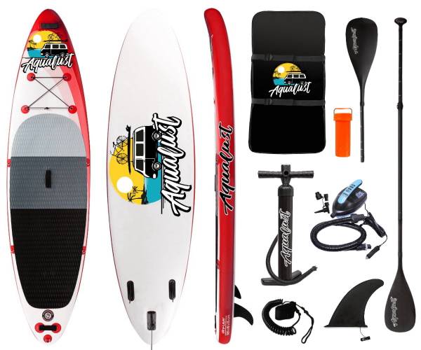 AQUALUST 10'6" SUP Board Stand Up Paddle Surf-Board aufblasbar Paddel ISUP mi... von WassersportEuropa