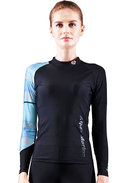 Aqua Marina ILLUSION Damen LS Rash Guard UV-Shirt Lycra Badeshirt Schwimmshir... von WassersportEuropa