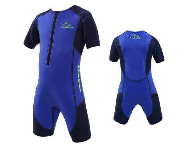 Aqua Sphere STINGRAY HP2 Kinder UV Shortie Badeanzug Neopren Shorty Wetsuit blue von WassersportEuropa