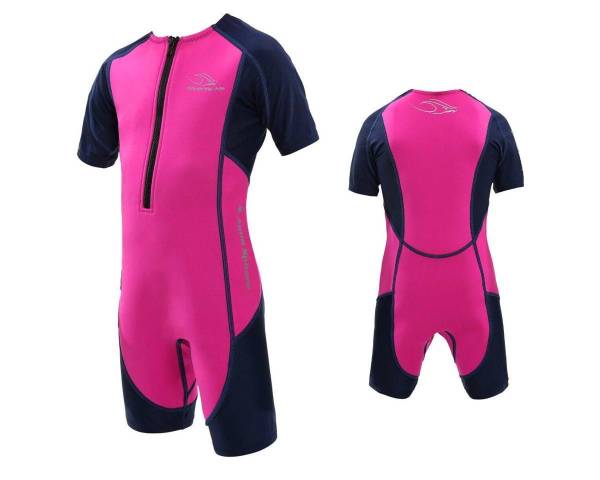 Aqua Sphere STINGRAY HP2 Kinder UV Shortie Badeanzug Neopren Shorty Wetsuit pink von WassersportEuropa