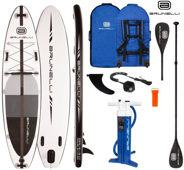 BRUNELLI 10.8 Premium SUP Board Stand Up Paddle Surf-Board mit Paddel Leash I... von WassersportEuropa
