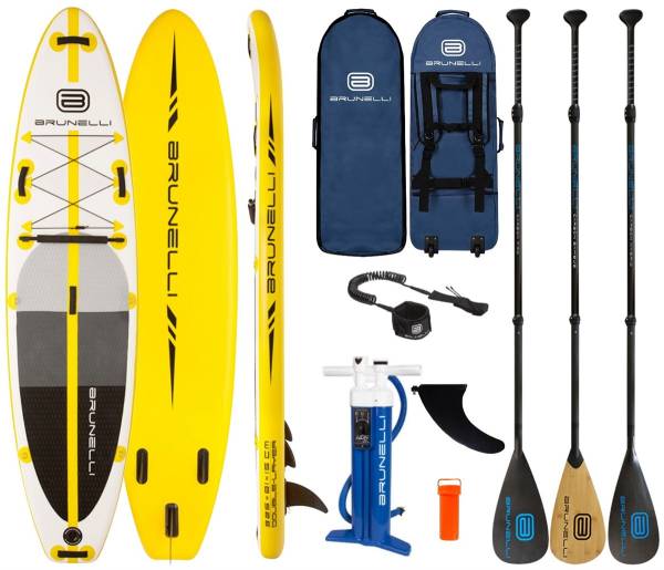 BRUNELLI 10.8 Premium SUP Surf-Board Stand Up Paddle ISUP Carbon-Paddel 325cm von WassersportEuropa