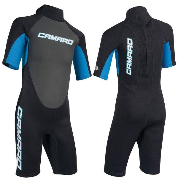 CAMARO Juniors Flex Shorty REVO 3/2mm Youth Kinder Neoprenanzug Schwimmanzug von WassersportEuropa