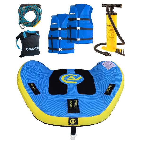 COASTO BEAGLE 2 Personen Towable Package Fun Tube inkl Leine Pumpe & Westen von WassersportEuropa